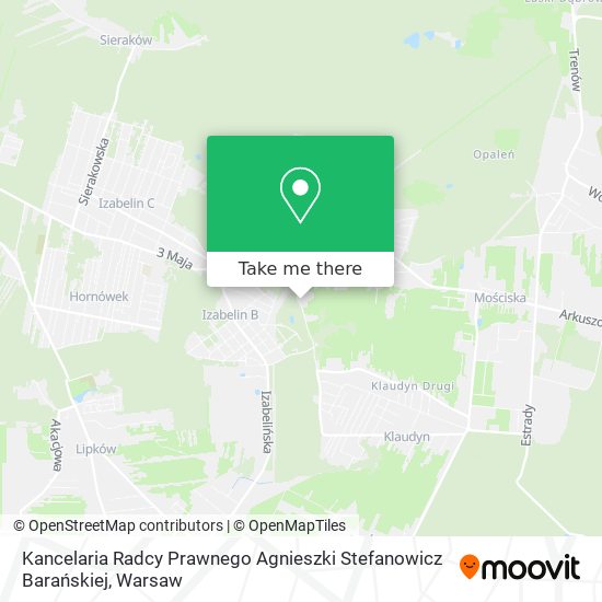 Kancelaria Radcy Prawnego Agnieszki Stefanowicz Barańskiej map