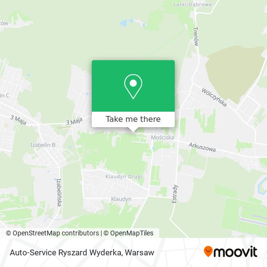 Auto-Service Ryszard Wyderka map