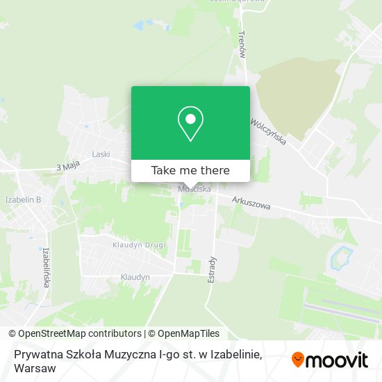 Prywatna Szkoła Muzyczna I-go st. w Izabelinie map