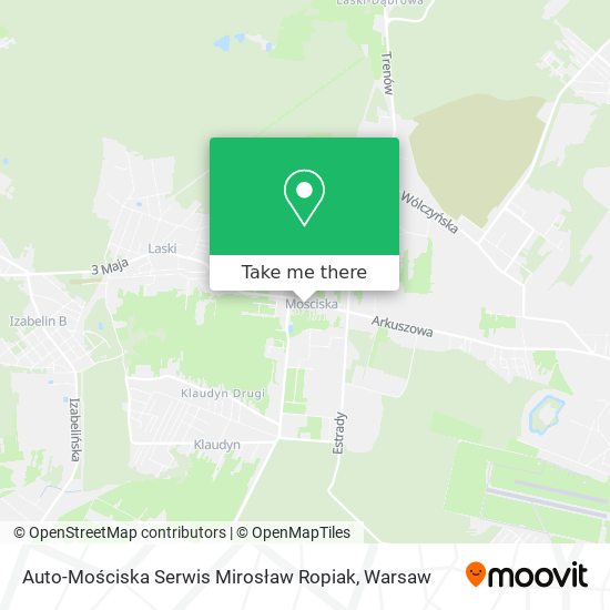 Auto-Mościska Serwis Mirosław Ropiak map