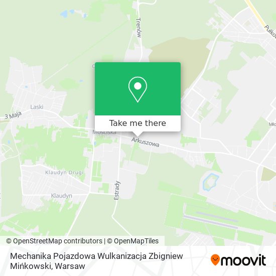 Mechanika Pojazdowa Wulkanizacja Zbigniew Mińkowski map