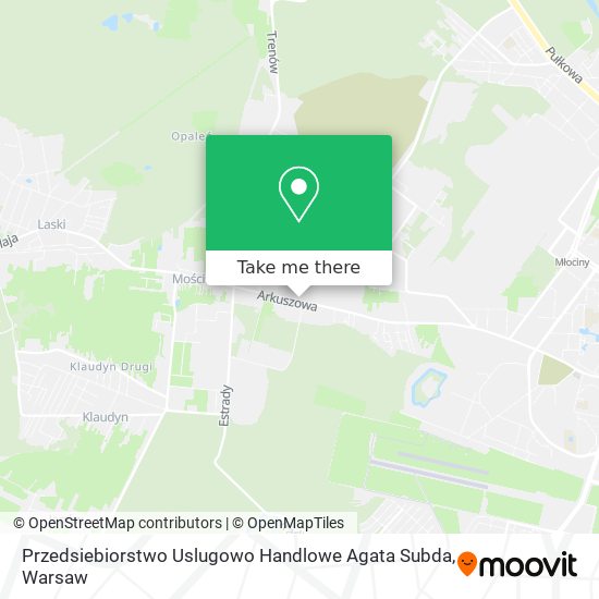 Przedsiebiorstwo Uslugowo Handlowe Agata Subda map