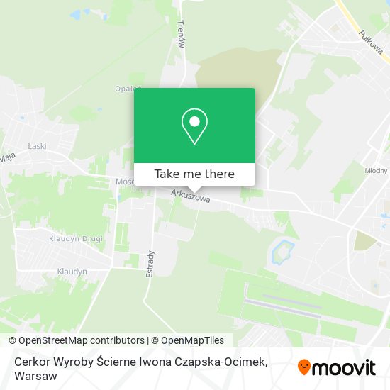 Cerkor Wyroby Ścierne Iwona Czapska-Ocimek map