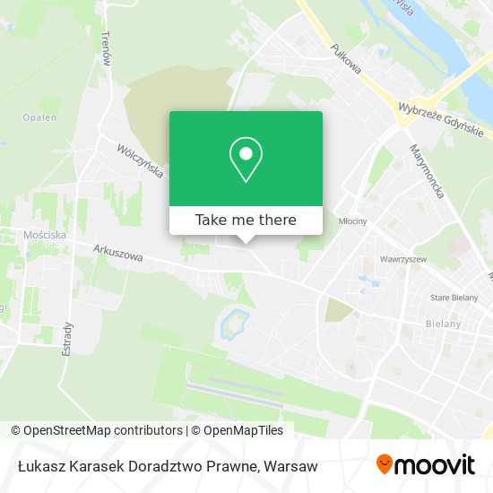 Łukasz Karasek Doradztwo Prawne map