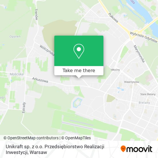 Unikraft sp. z o.o. Przedsiębiorstwo Realizacji Inwestycji map