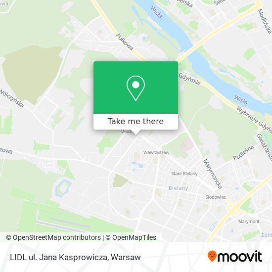 LIDL ul. Jana Kasprowicza map