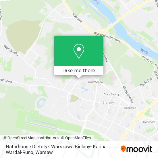 Карта Naturhouse Dietetyk Warszawa Bielany- Karina Wardal-Runo