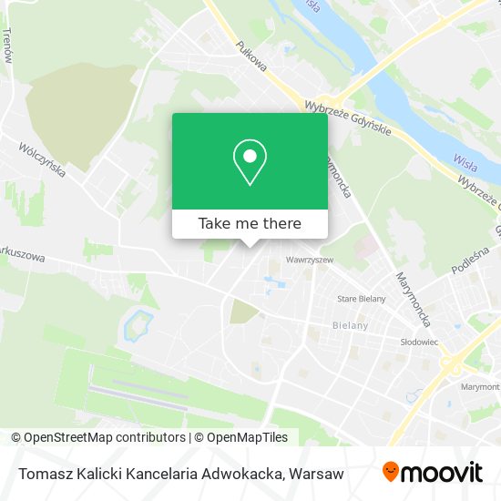 Карта Tomasz Kalicki Kancelaria Adwokacka