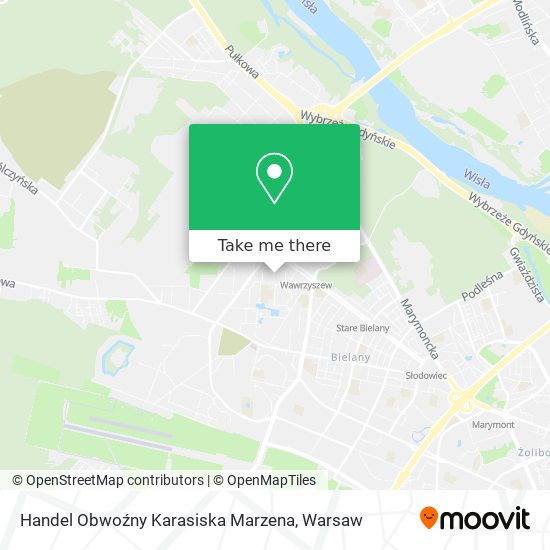 Handel Obwoźny Karasiska Marzena map