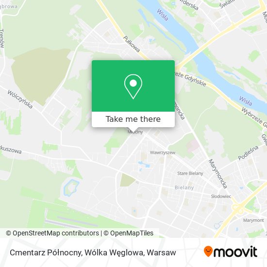 Cmentarz Północny, Wólka Węglowa map