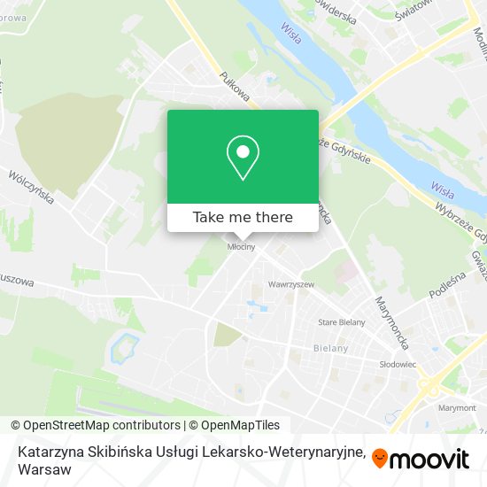 Katarzyna Skibińska Usługi Lekarsko-Weterynaryjne map