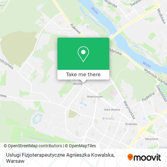 Usługi Fizjoterapeutyczne Agnieszka Kowalska map