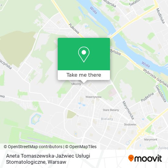 Aneta Tomaszewska-Jaźwiec Usługi Stomatologiczne map