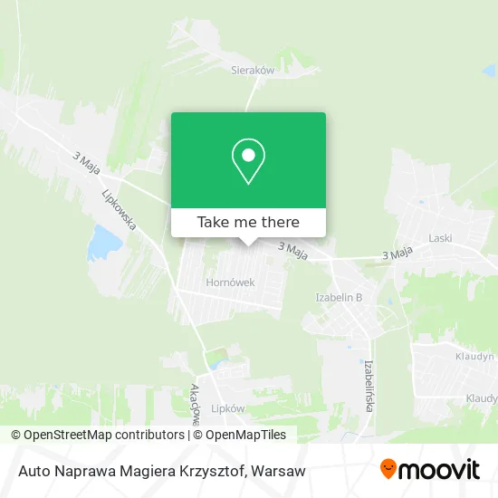 Карта Auto Naprawa Magiera Krzysztof