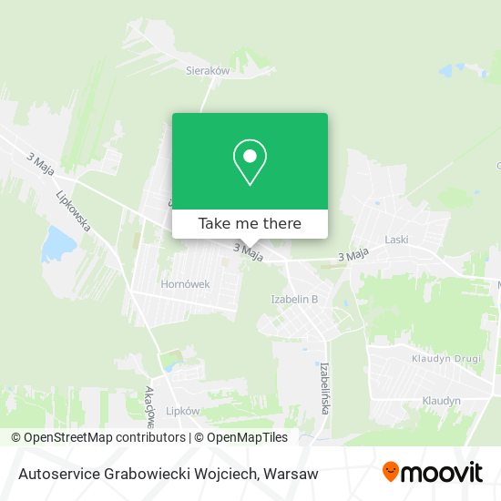 Autoservice Grabowiecki Wojciech map