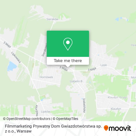 Filmmarketing Prywatny Dom Gwiazdotwórstwa sp. z o.o. map