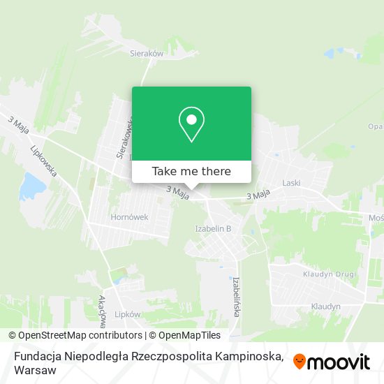 Fundacja Niepodległa Rzeczpospolita Kampinoska map