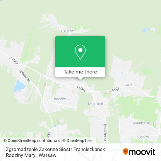 Zgromadzenie Zakonne Sióstr Franciszkanek Rodziny Maryi map