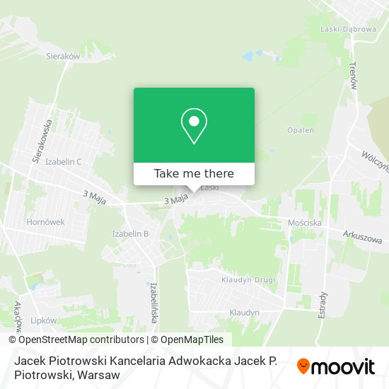 Jacek Piotrowski Kancelaria Adwokacka Jacek P. Piotrowski map