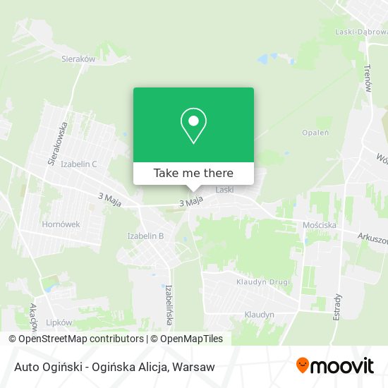 Auto Ogiński - Ogińska Alicja map