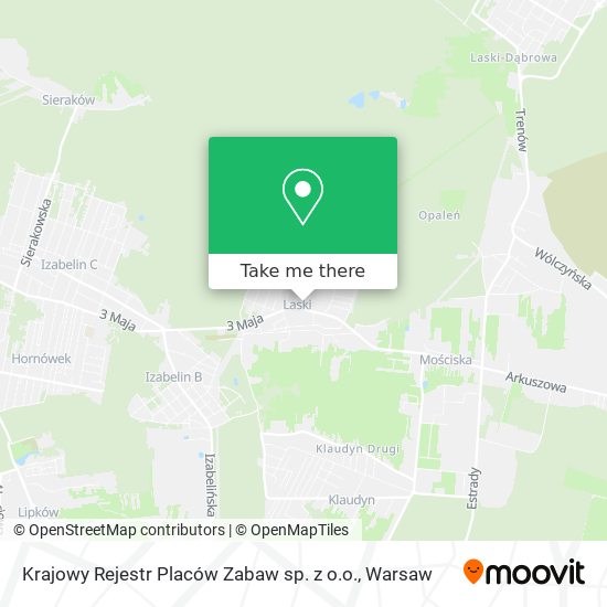 Krajowy Rejestr Placów Zabaw sp. z o.o. map