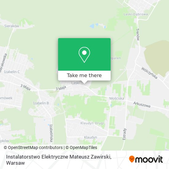 Карта Instalatorstwo Elektryczne Mateusz Zawirski