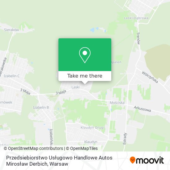 Przedsiebiorstwo Usługowo Handlowe Autos Mirosław Derbich map