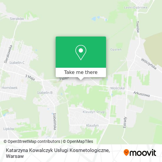 Katarzyna Kowalczyk Usługi Kosmetologiczne map