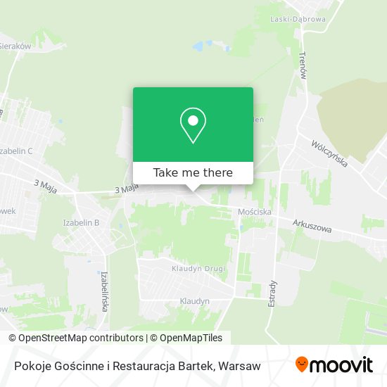 Pokoje Gościnne i Restauracja Bartek map