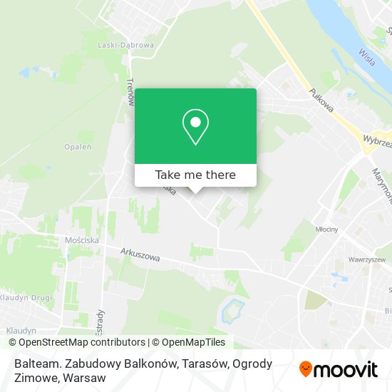 Balteam. Zabudowy Balkonów, Tarasów, Ogrody Zimowe map