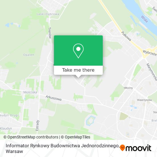 Informator Rynkowy Budownictwa Jednorodzinnego map