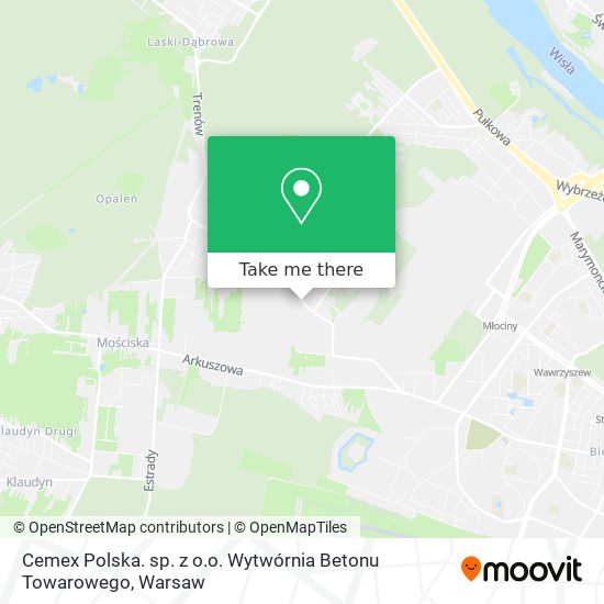 Cemex Polska. sp. z o.o. Wytwórnia Betonu Towarowego map