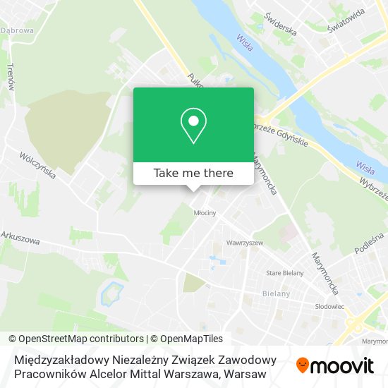 Międzyzakładowy Niezależny Związek Zawodowy Pracowników Alcelor Mittal Warszawa map