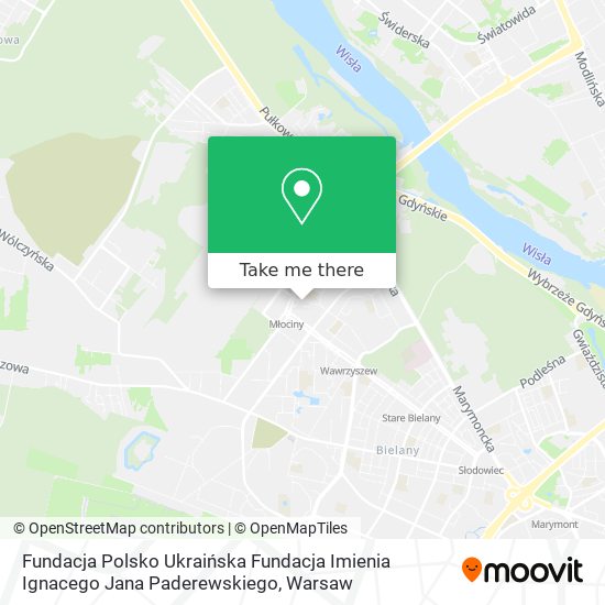 Карта Fundacja Polsko Ukraińska Fundacja Imienia Ignacego Jana Paderewskiego