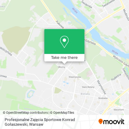 Profesjonalne Zajęcia Sportowe Konrad Gołaszewski map