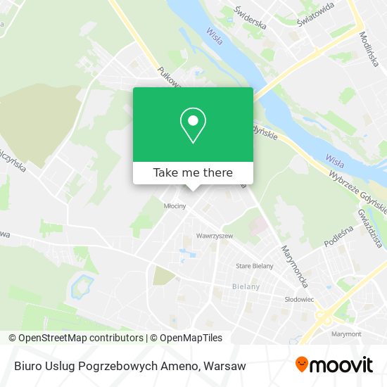 Biuro Uslug Pogrzebowych Ameno map