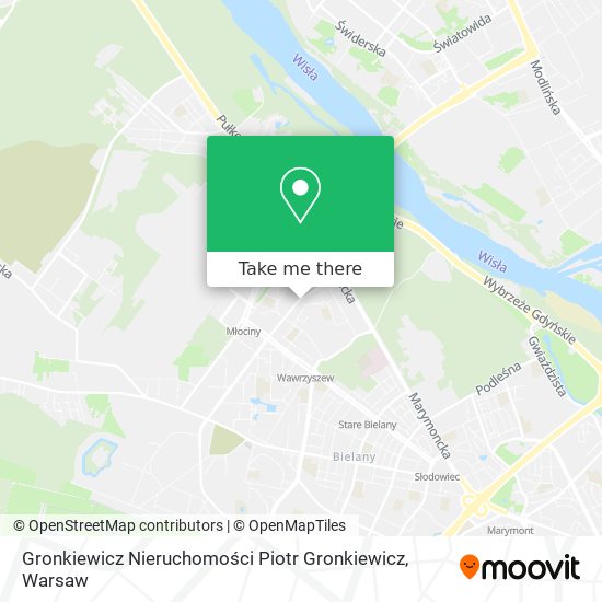 Gronkiewicz Nieruchomości Piotr Gronkiewicz map