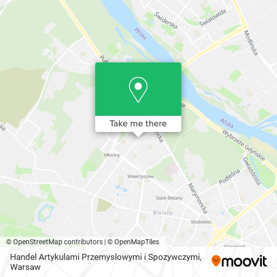 Handel Artykulami Przemyslowymi i Spozywczymi map