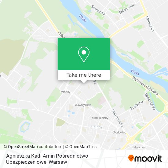 Agnieszka Kadi Amin Pośrednictwo Ubezpieczeniowe map