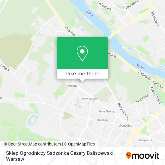 Sklep Ogrodniczy Sadzonka Cezary Baliszewski map