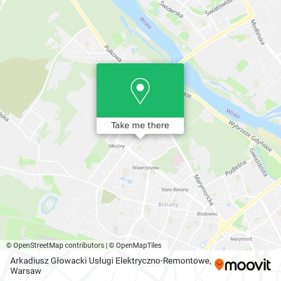 Arkadiusz Głowacki Usługi Elektryczno-Remontowe map