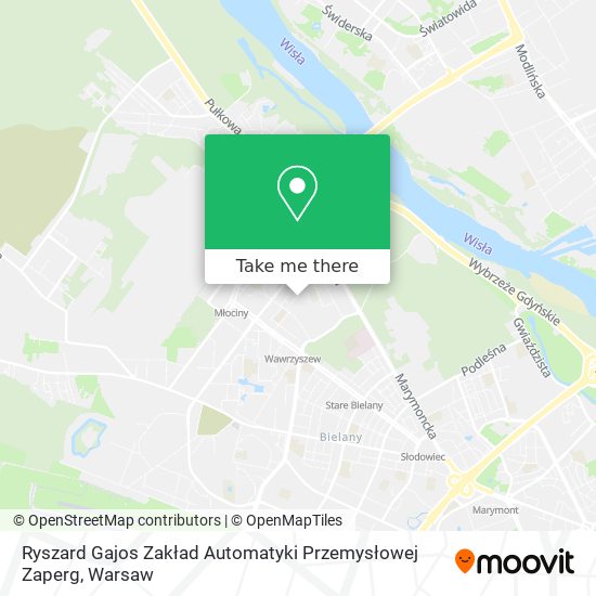 Ryszard Gajos Zakład Automatyki Przemysłowej Zaperg map