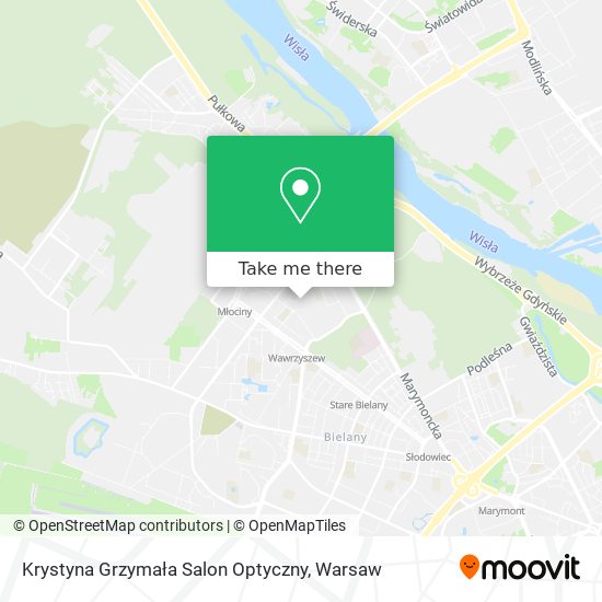 Krystyna Grzymała Salon Optyczny map