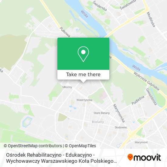 Ośrodek Rehabilitacyjno - Edukacyjno - Wychowawczy Warszawskiego Koła Polskiego Stowarzyszenia na R map