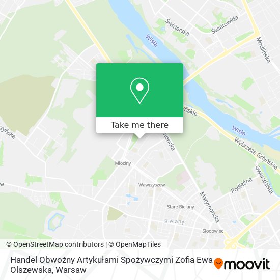 Handel Obwoźny Artykułami Spożywczymi Zofia Ewa Olszewska map