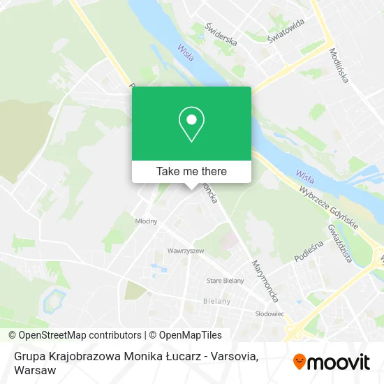 Grupa Krajobrazowa Monika Łucarz - Varsovia map