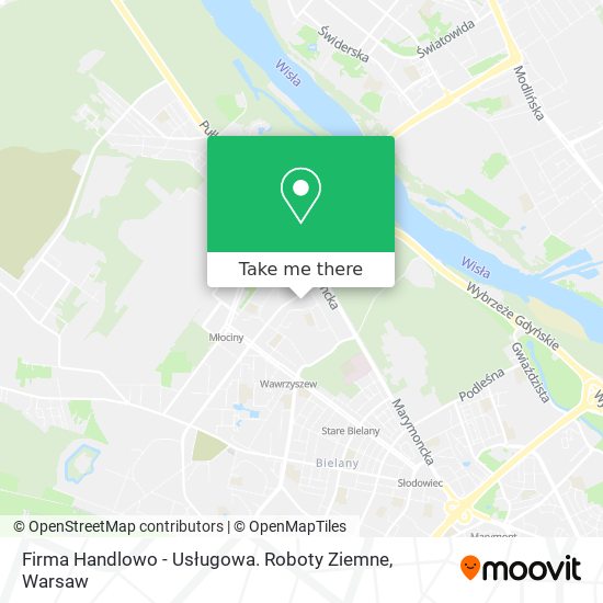 Firma Handlowo - Usługowa. Roboty Ziemne map