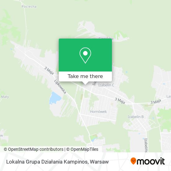 Lokalna Grupa Działania Kampinos map