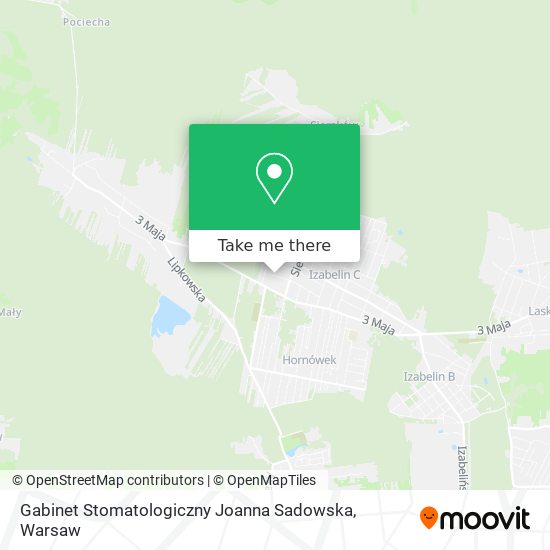 Gabinet Stomatologiczny Joanna Sadowska map