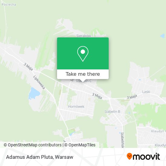 Adamus Adam Pluta map